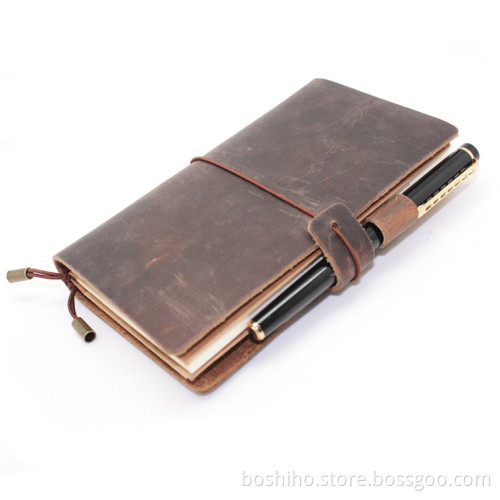 Boshiho Handmade Medium Vintage Leather Journal Diary